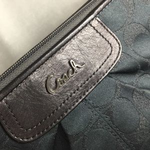 Gray Coach Wristlet